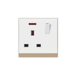 HEE Lotus XL 13A 3Pin Flat Socket with Switch