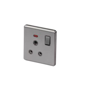 HEE Magnolia Gray 13A 3 pin Flat Socket with Switch