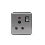 HEE Magnolia Gray 15A 3 pin Round Socket with Switch