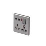 HEE Magnolia Gray 8 pin multi socket with switch