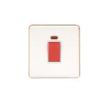 HEE Magnolia White 40A DP Switch