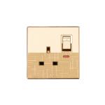 HEE Marigold 13A 3pin Flat socket with switch