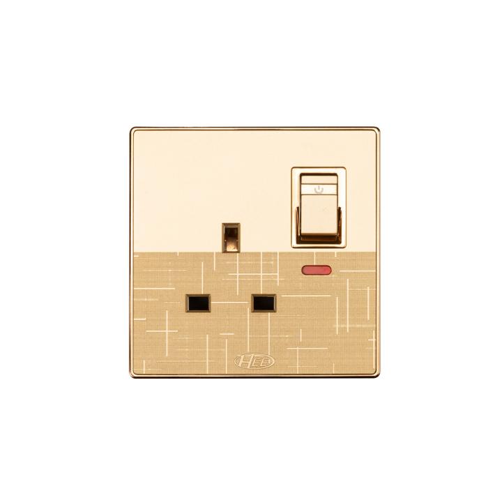 HEE Marigold 13A 3pin Flat socket with switch