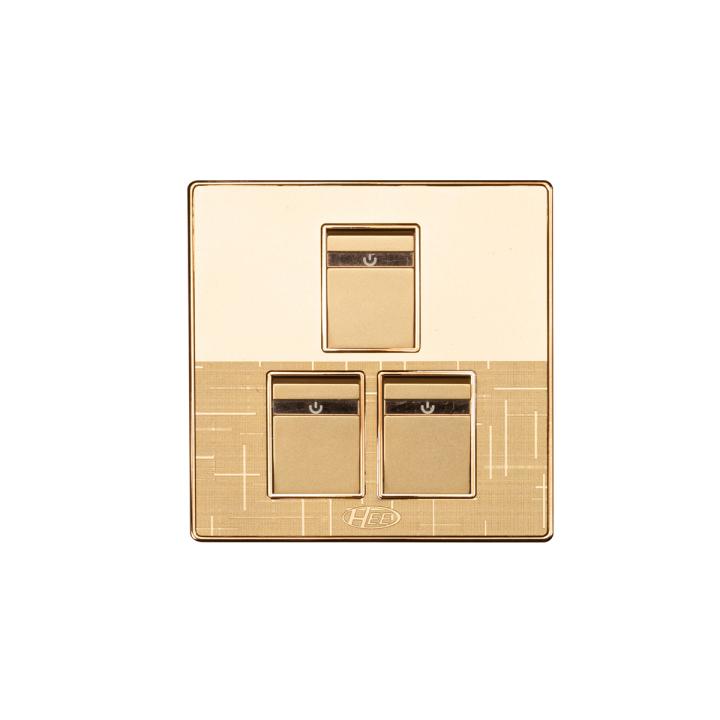 HEE Marigold 3 Gang 1 Way Switch