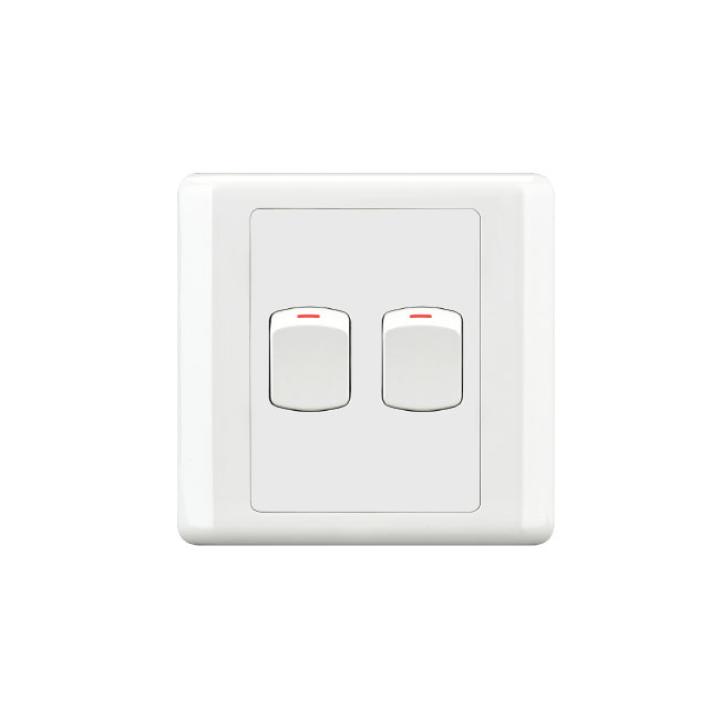 HEE New Classic 2 Gang 1 Way Switch
