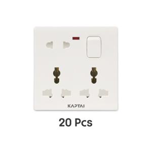 KAPTAI 8 Pin Multi Socket - 2U (20 Pcs)