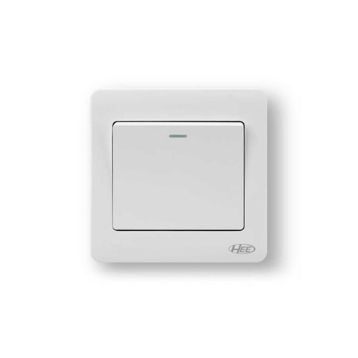 HEE Rose White 1 Gang 1 Way Switch