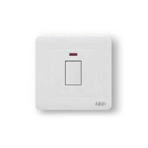 HEE Rose White 20A DP Switch