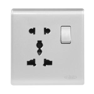 HEE Elegant White 5 Pin Multi Socket